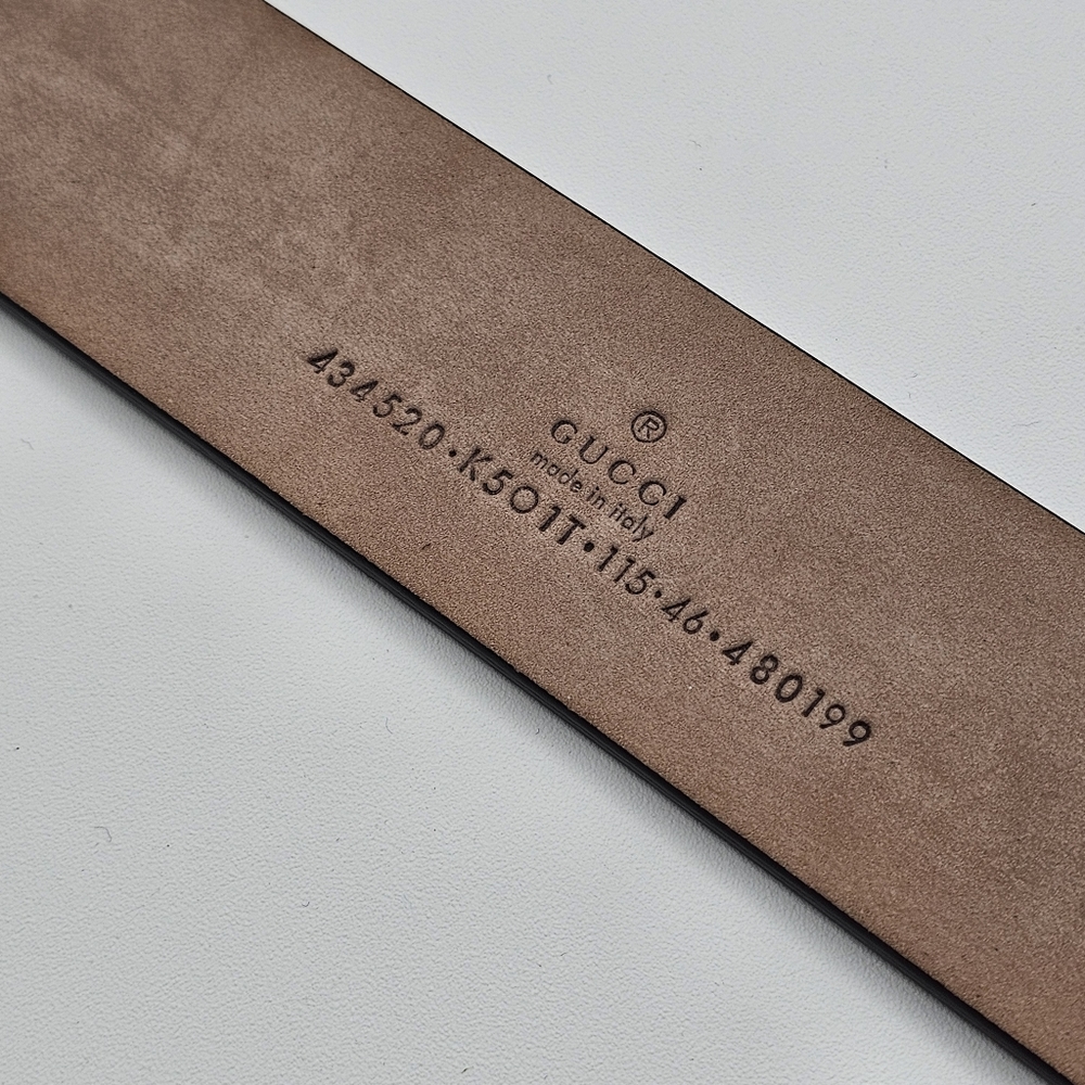 Gucci GG Supreme Kingsnake Brown Belt Size 115 46 434520 - Picture 4 of 4